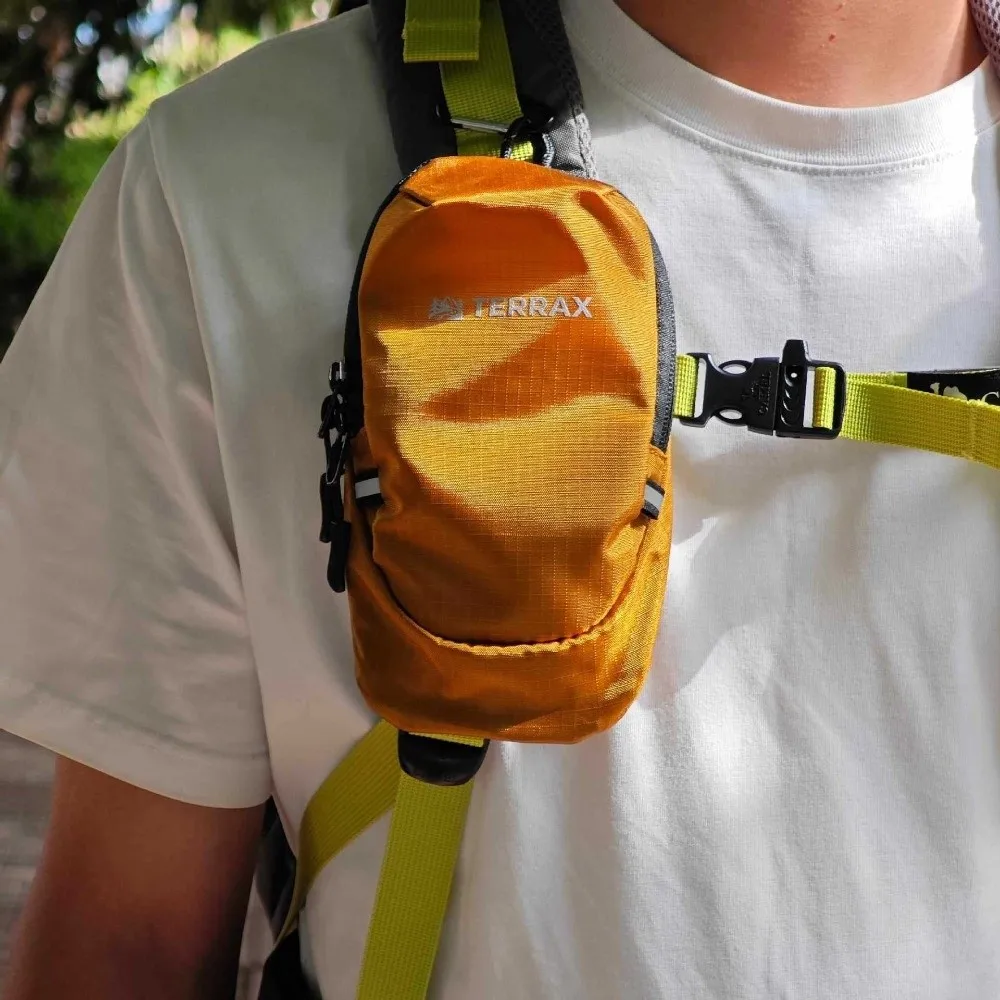 Lightweight Backpack Strap Pouch Water-Resistant Portable Shoulder Strap Phone Bag Versatile Mini Storage Pouch