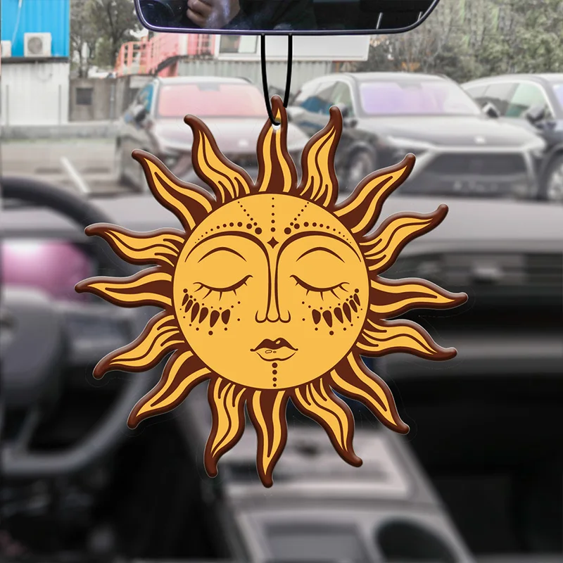 Car Aromatherapy Perfume Air Freshener Japanese Cartoon Animation Rearview Mirror Fragrance Pendant Toilet Air Vent Sun