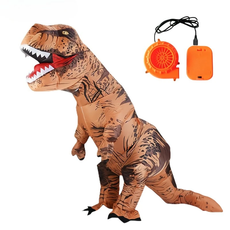 ハロウィン T-レックス インフレータブルコスチューム パーティーグッズ コスプレ 恐竜 インフレータブルスーツ おもちゃ ロールプレイングやお祭りの楽しみに