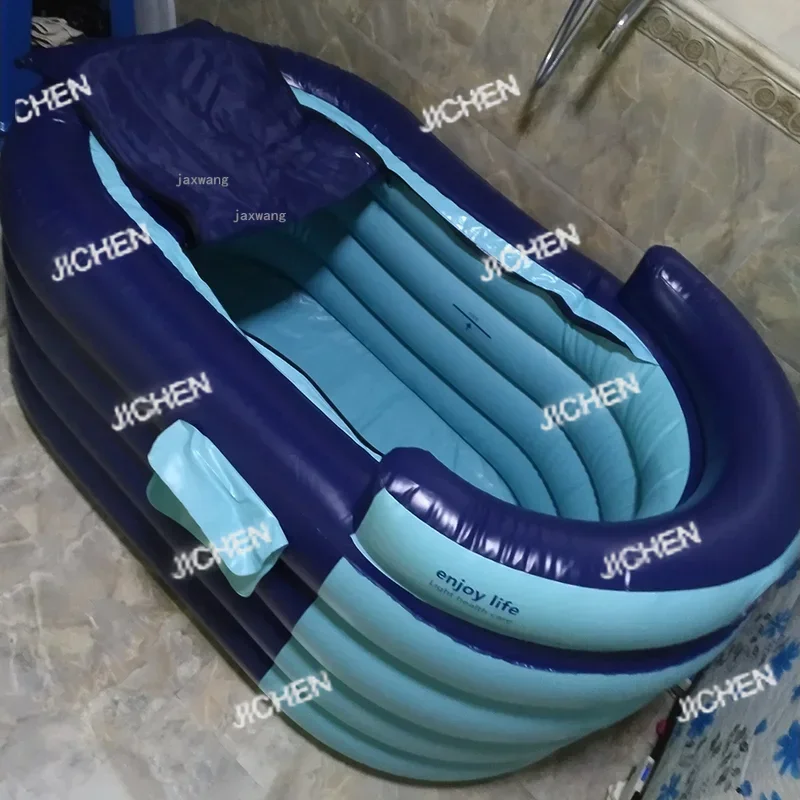 

Modern Thickened Plastic Space Capsule Inflatable Bathtubs Household Foldable Bath Bucket Rental Room Bath Tub Artifact ZZ