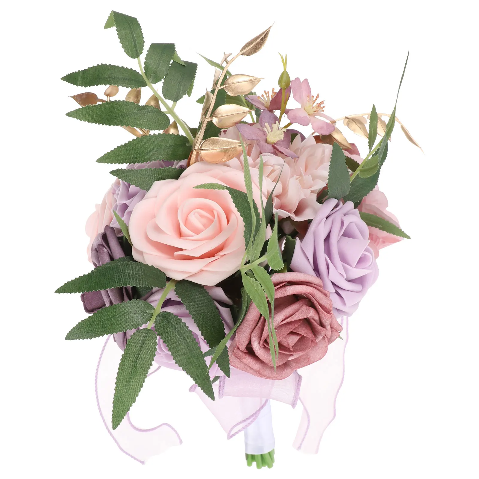 

Artificial Bridal Bouquet Romantic Rustic Tossing Bridesmaid Flower Decoration Home Bar Church Party Supply Fake