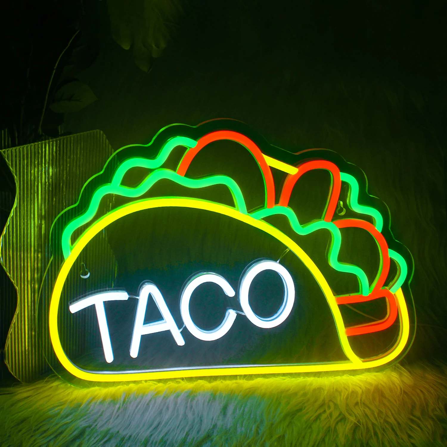 

Tacos Neon Sign Neon Lights Tortilla Shop Led Signs Shop Cave Beer Bar Pub Restaurant Christmas Party Art Unique Gift Wall Decor