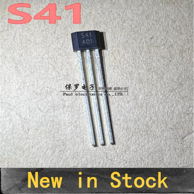10PCS SS41  Silkscreen S41 Bipolar Latch Hall Element TO-92S Through-hole Hall Sensor