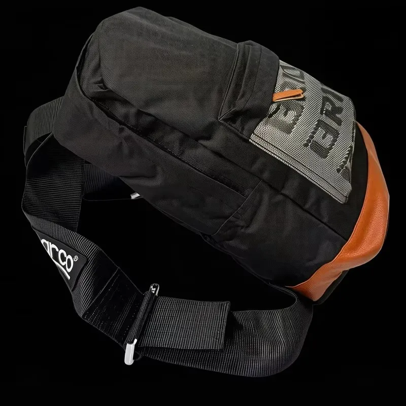 JDM Racing Backpack Heavy Duty  Safety Belt Durable Polyester Travel Bag Trendy Streetwear