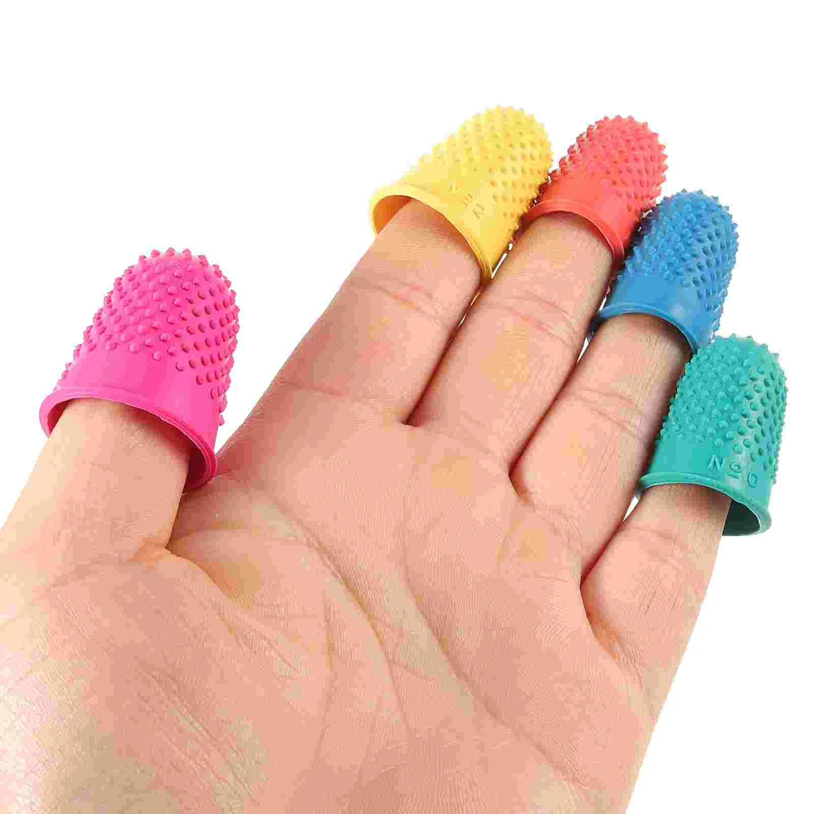 20 Pcs Accessories Reusable Finger Cot Protector Compact Condom Rubber Wear-resistant Condom? for men sax