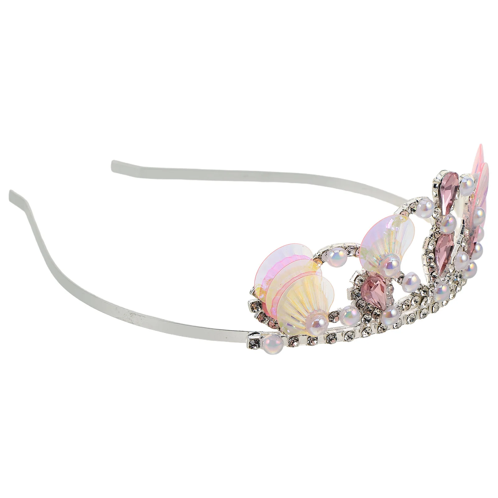

Crown Headband 3D Sparkling Sequins Lightweight For Ocean Party Halloween Mermaid Costume Cosplay Birthday Tiara