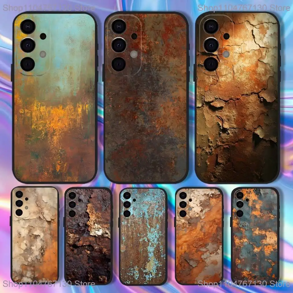 

Retro Industrial Style Rusty Phone Case For Samsung S25,S24,S21,S22,S23,S30,Ultra,S20,Plus,Fe,Lite,5G Black Cover