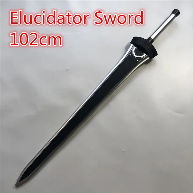 

Sword Art Online SAO Sword 1:1 Asuna Weapon Kirigaya Kazuto 102cm Elucidator Wide Epee Cosplay Sword Model PU Gift Toy