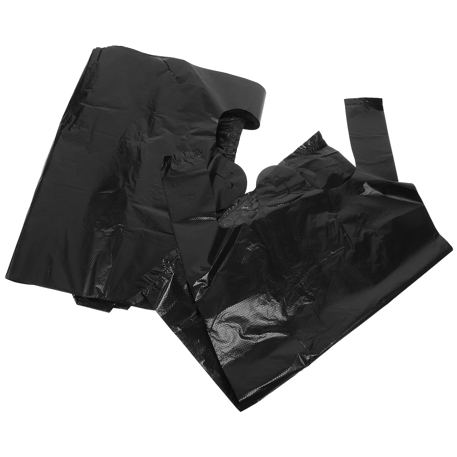 150 Pcs Black Garbage Bags Plastic Medium Kitchen Trash Shopping Small Large Bin
