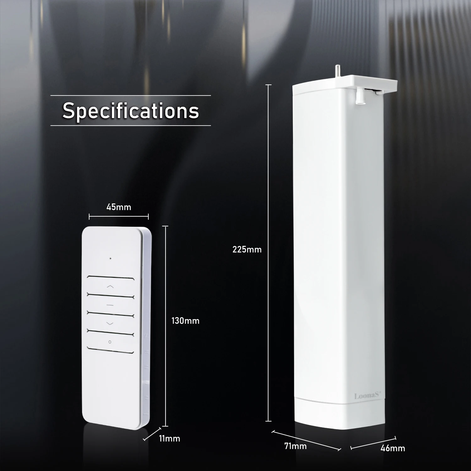 3rd Generation Shorter RF433Mhz Remote Control Curtain Motor System Home Electric Engine Customized Length Support Not Smart