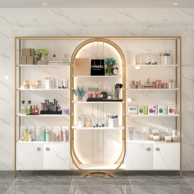Skin care cosmetics display stand Beauty salon product display cabinet Nail art storage cabinet Bag rack Display cabinet Storage