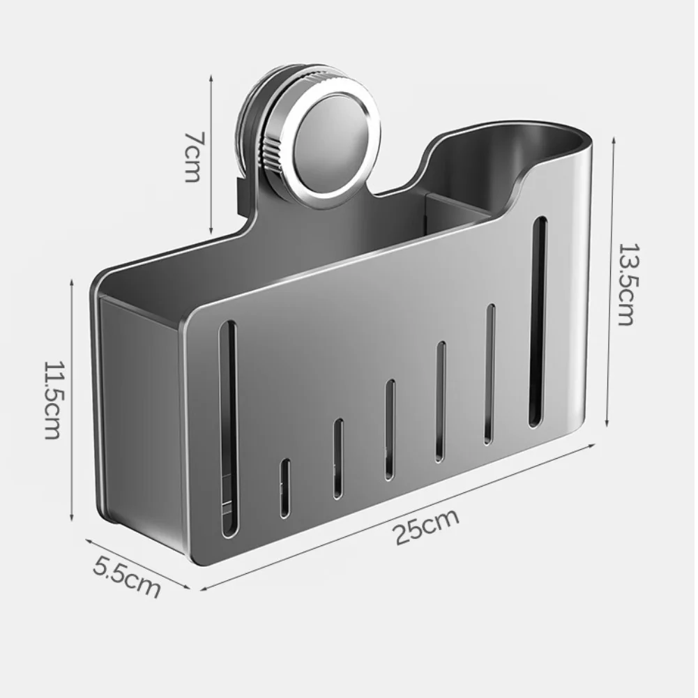 

For Kitchen Cabinet Door Storage Box with Suction Cup Organizer Small Items Basket for Bathroom and For Kitchen Use