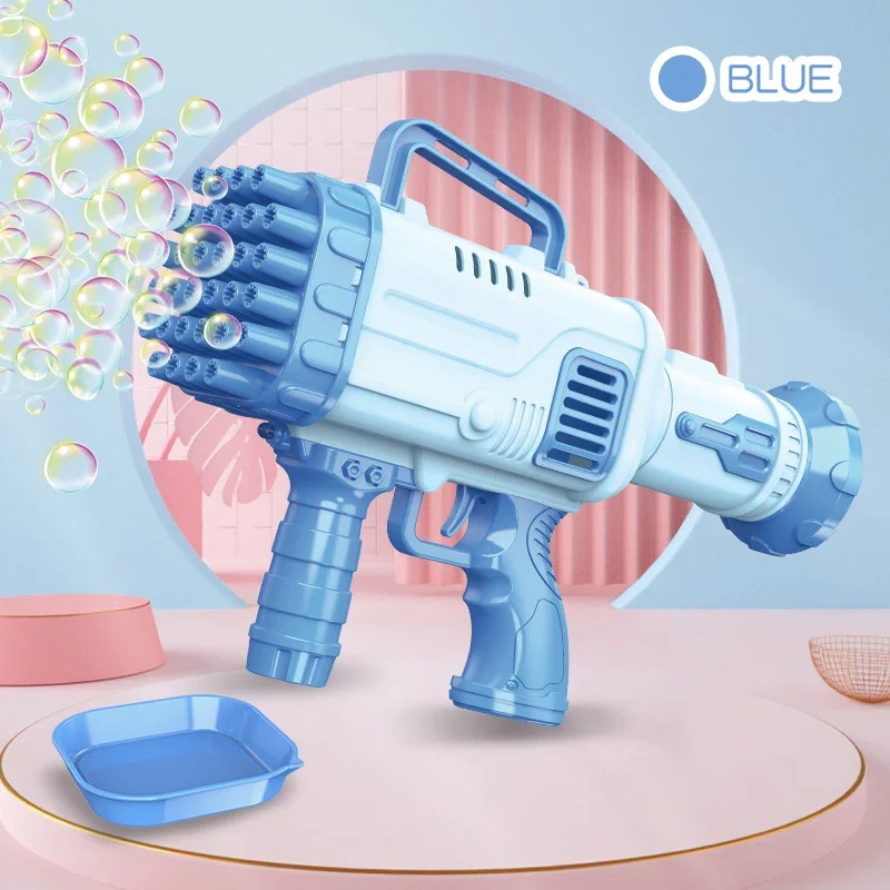 32 หลุมไฟฟ้ามือถือ Bubble Machine ของเล่นเด็ก Bubble Maker พร้อมแสงเด็กปาร์ตี้กลางแจ้งสบู่ Bubbles Blower เกมของขวัญ