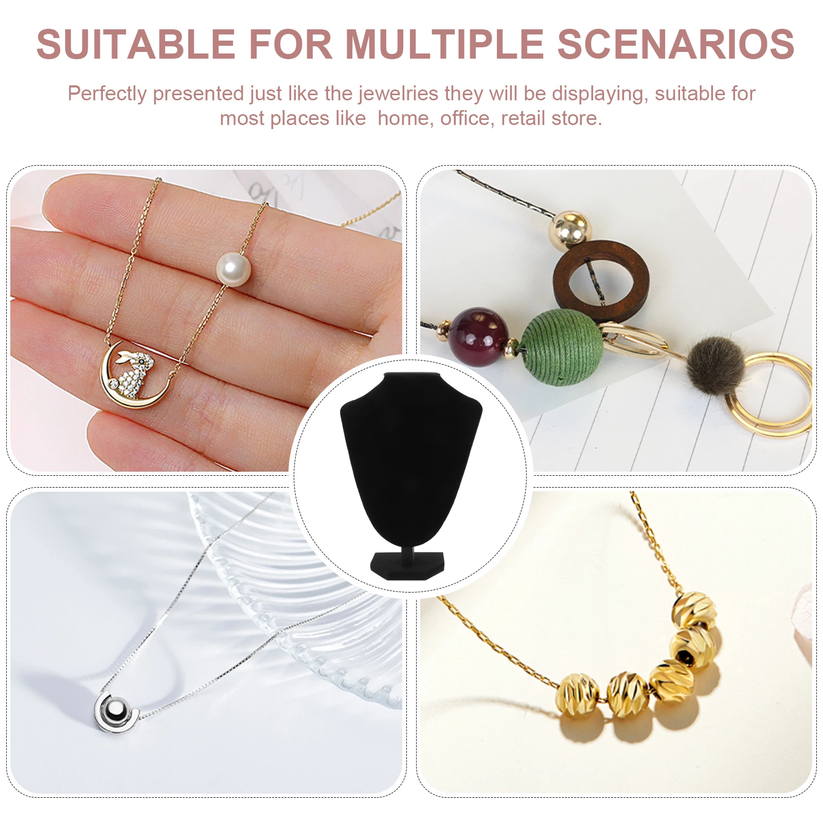 

Jewelry Display Holder Portrait Necklace Stand Bust Mannequin For Selling Necklaces Accessories Rack Bust Stand Home Office