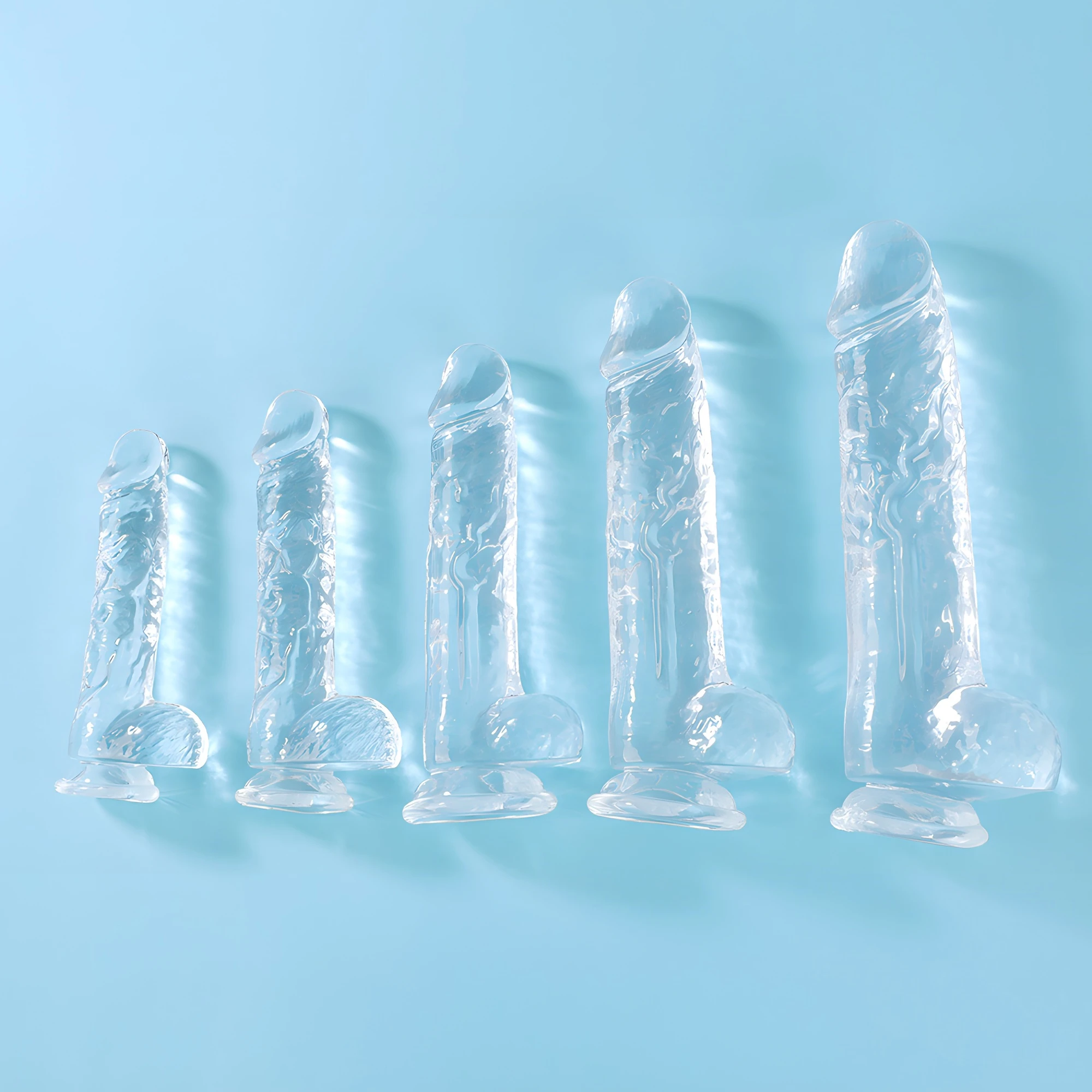 Crystal Transparent Penis With Suction Cup Dildo Large Simulation Female Masturbator Adult Sex Toy Stimulate G Spot Orgasm