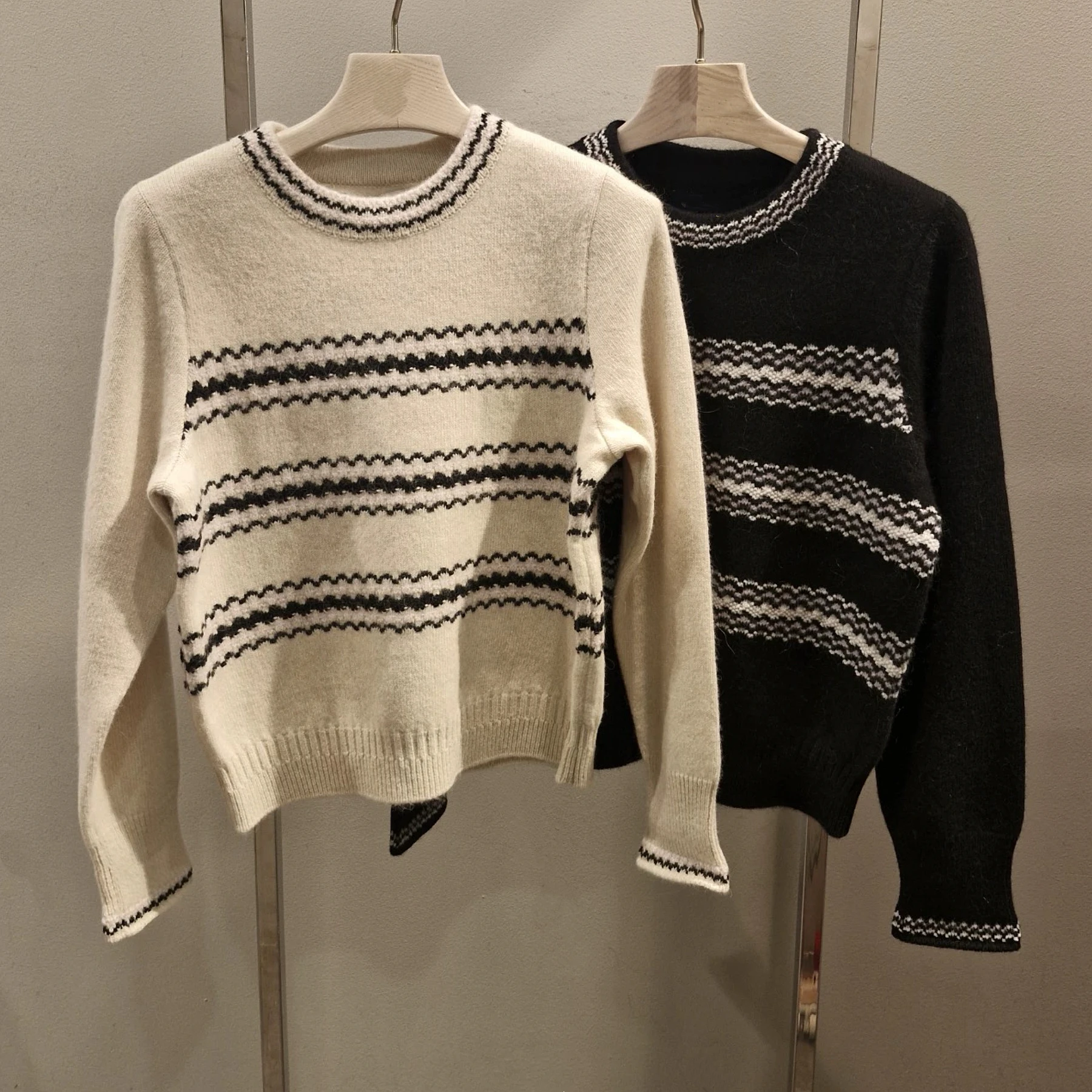 التخسيس موجة شريط متماسكة سترة مستديرة Ne الصوفية Faionable تنوعا الليمون الجبن MIN25 الشتاء تخفيف Sle طويل Sve #4