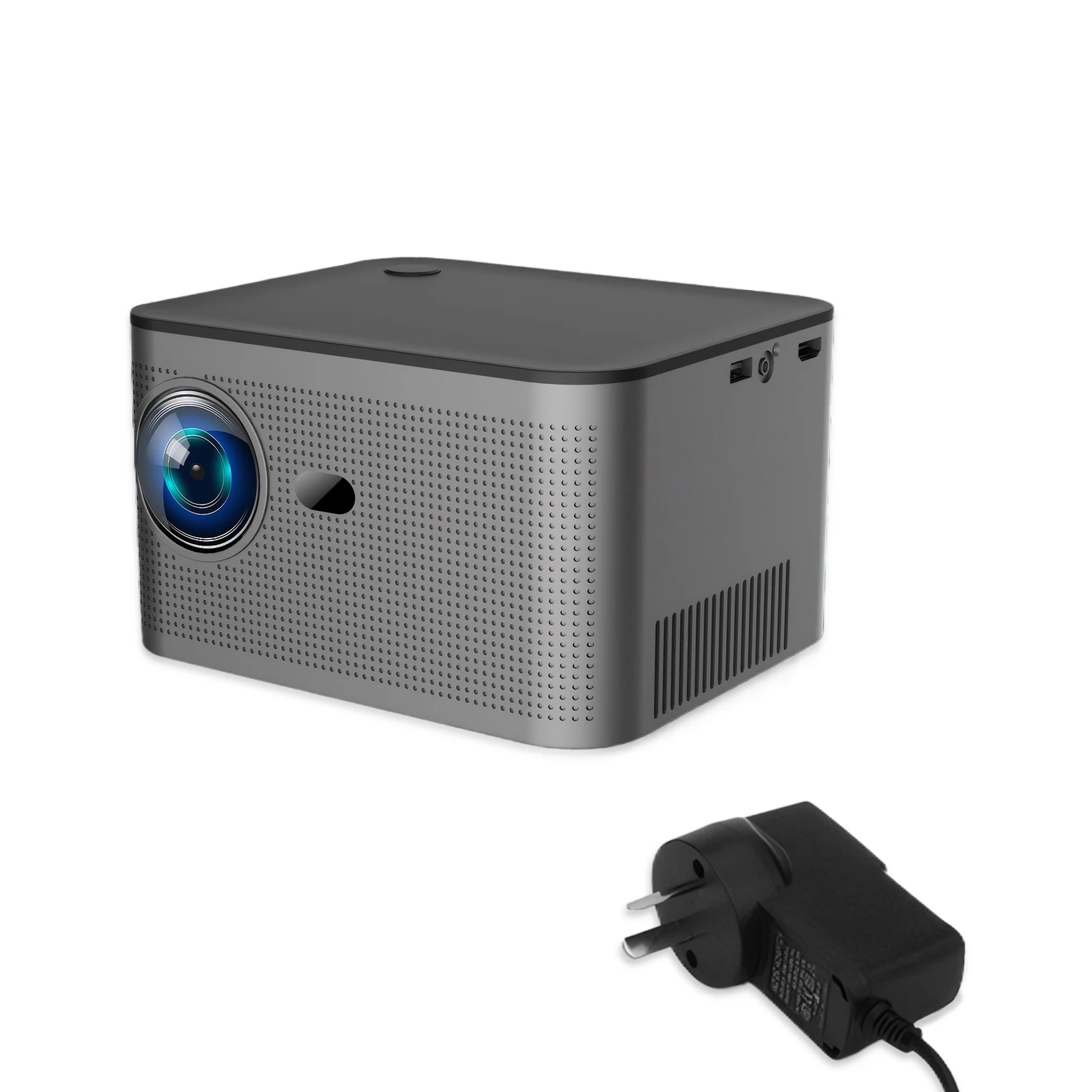 HD 1080P WiFi6 HY350 Projector With Auto Keystone Correction Android 11.0 Home 4K AU Plug AU Plug