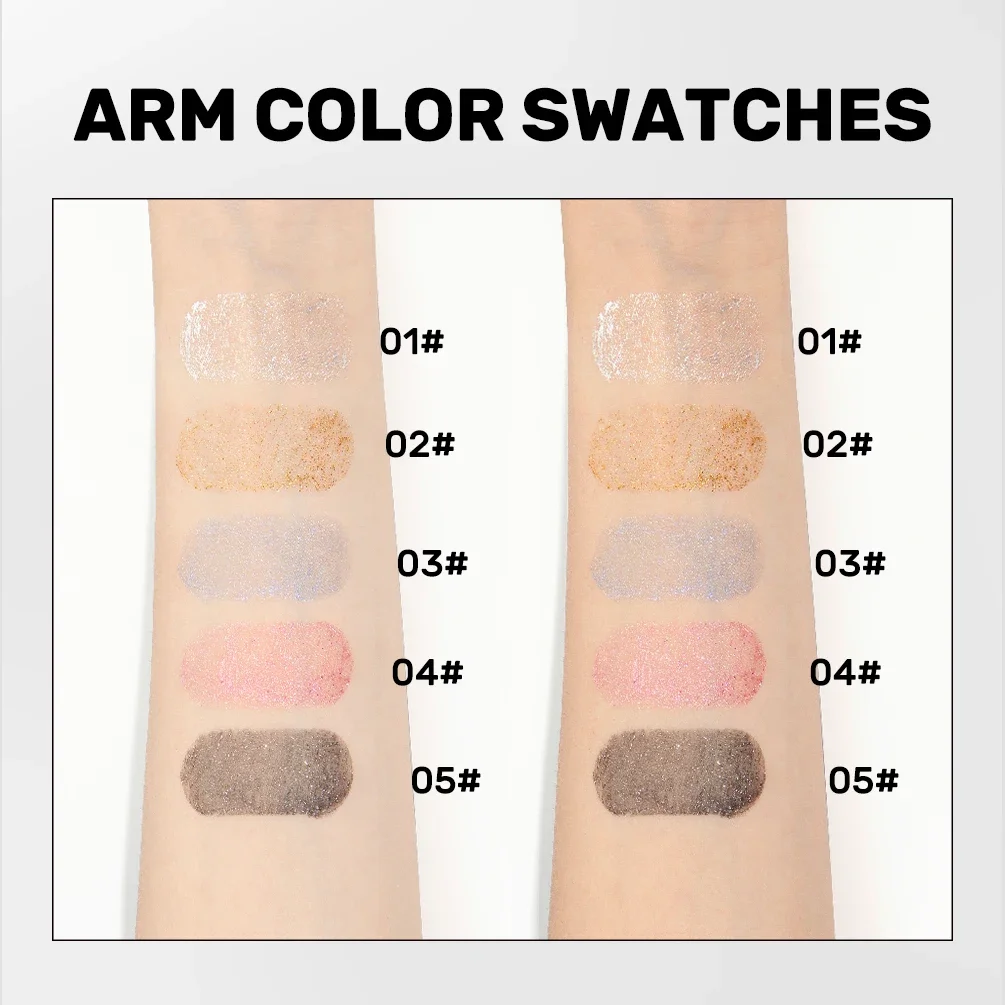 كريم إعداد الماسكارا Qibest باللون الأسود السميك المطول المقاوم للماء والعرق والأزرق والأحمر والفضي الملون يدوم طويلاً