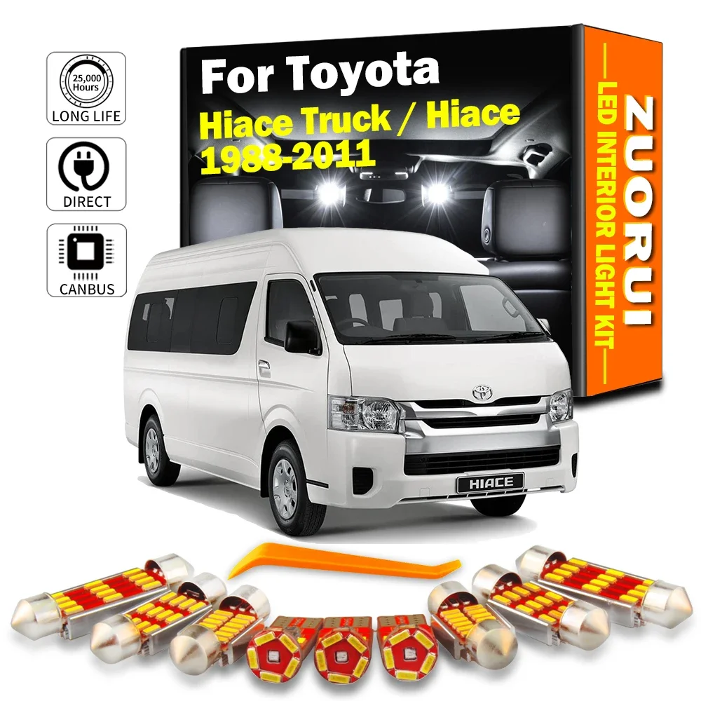 

Автомобильная лампа заднего вида ZUORUI Canbus, для Toyota Hiace Truck Hiace 1988-2010 2011, без ошибок