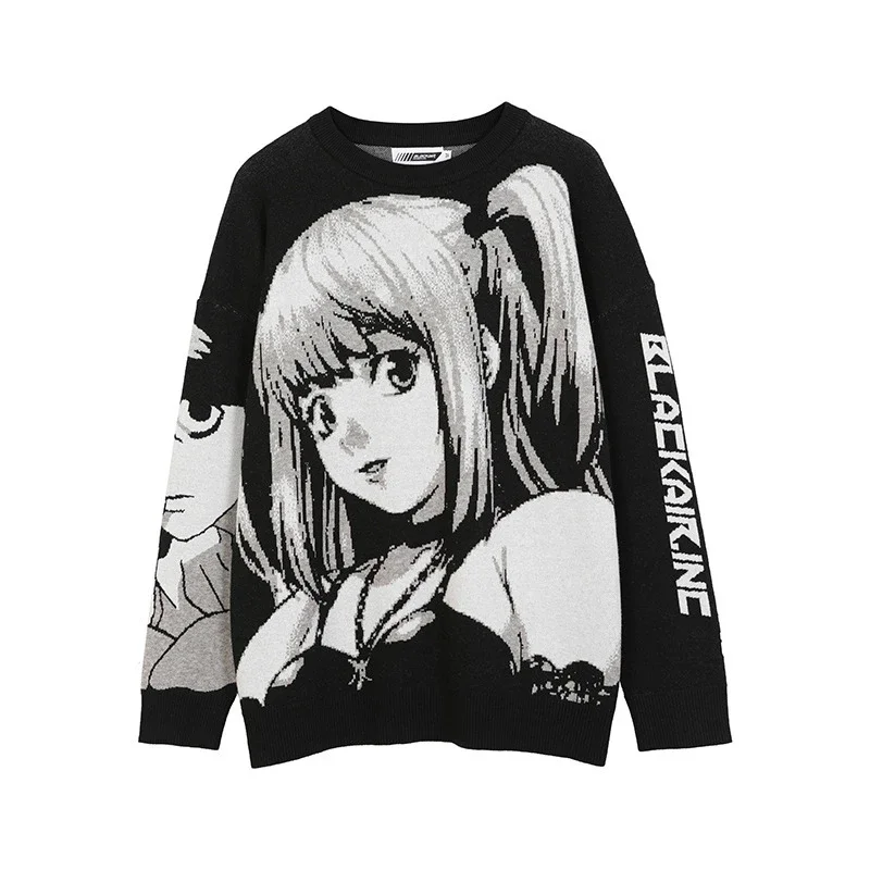 Donne Hip Hop Streetwear Harajuku maglione Vintage stile giapponese Anime ragazza lavorata a maglia 2023 cotone Pullover maglioni vestiti femminili