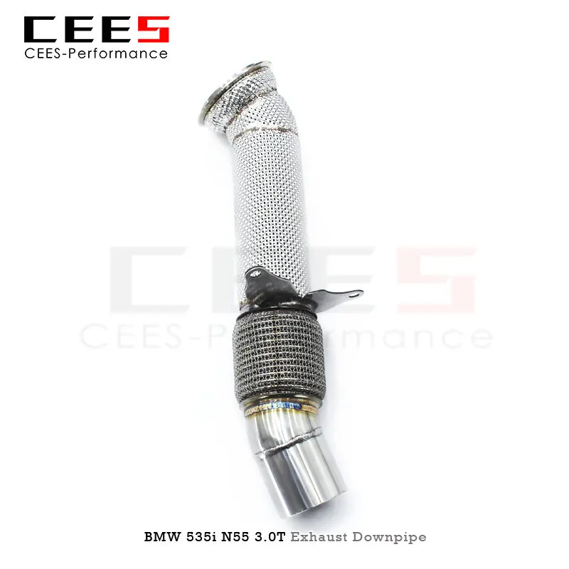 CEES Catless Exhaust Downpipe For BMW 535i N55 3.0T 2010-2017 Stainless Steel without catalyst Downpipe Custom Car Exhaust Pipe