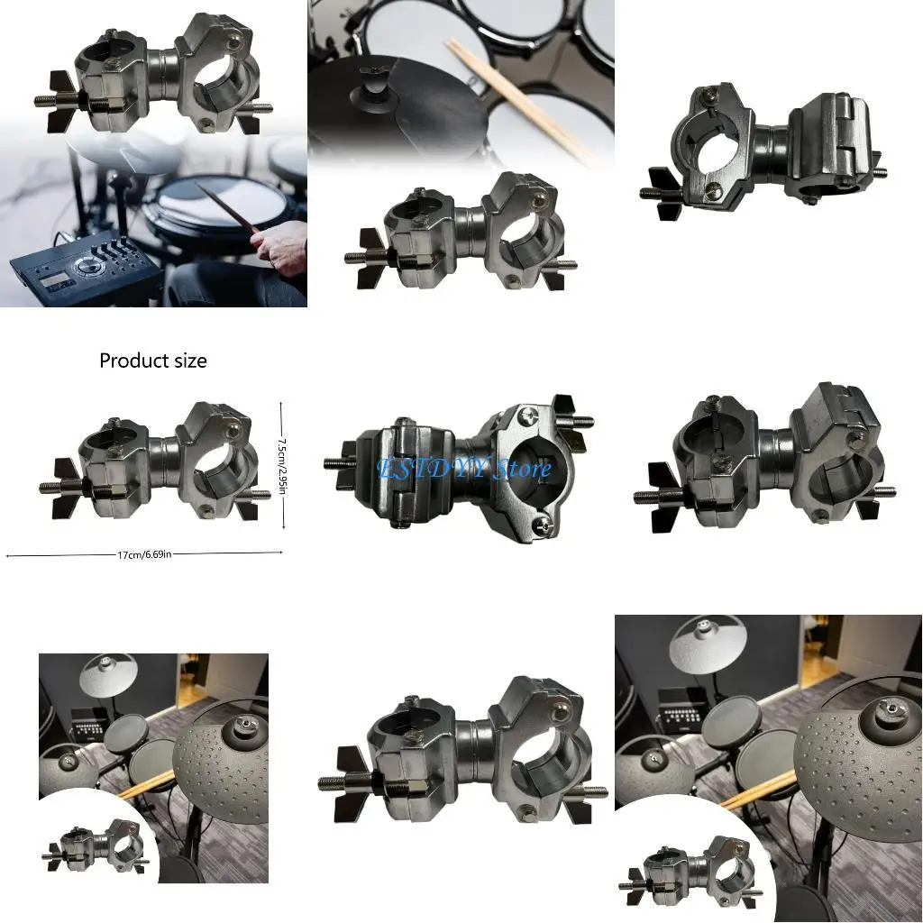 

G6DE Electronic Drums Rack Clamp Percussion Drum Frame Bracket Firm Support Mounting Bracket Holder Easy Installation