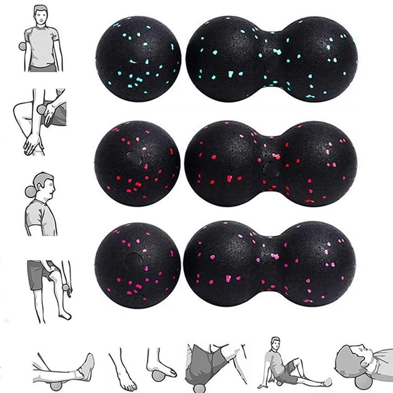 Epp Lacrosse Myo fascia Ball Erdnuss Massage ball hohe Dichte leichte Fitness Körper Faszie Übung lindern Schmerzen Yoga Ball