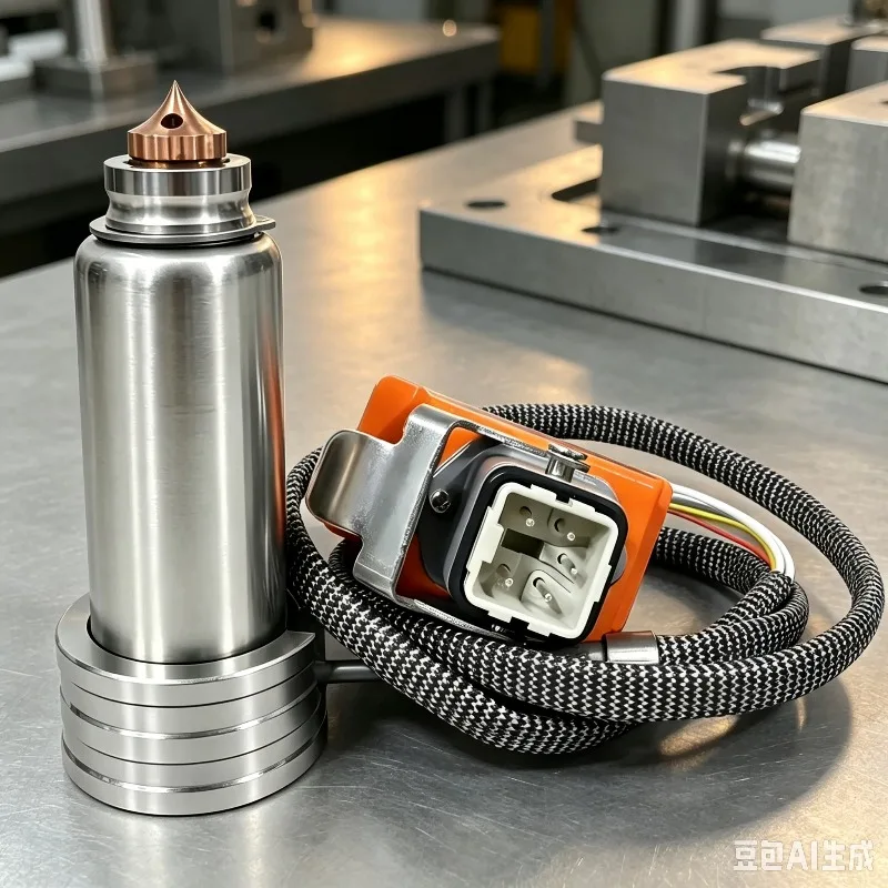 Single Point Hot Runner Nozzle Hot Sprue Bushing Injection Mold Nozzle Heater Thermocouple Temperature Control