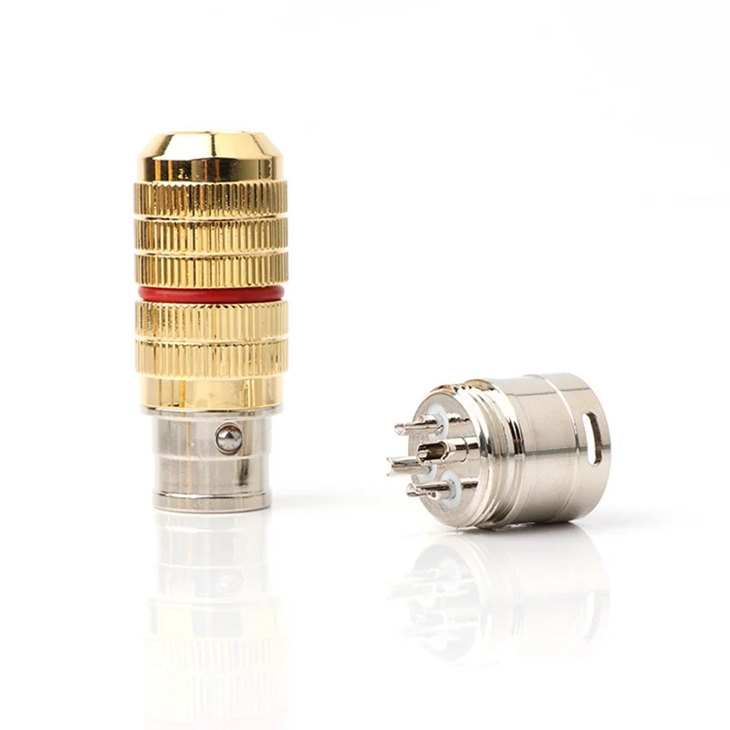 

B37B-Hi End XLR Plug CG M XLR Audio Plug Rhodium Plated XLR Male And Female Balance Connector Plug For DIY Cable