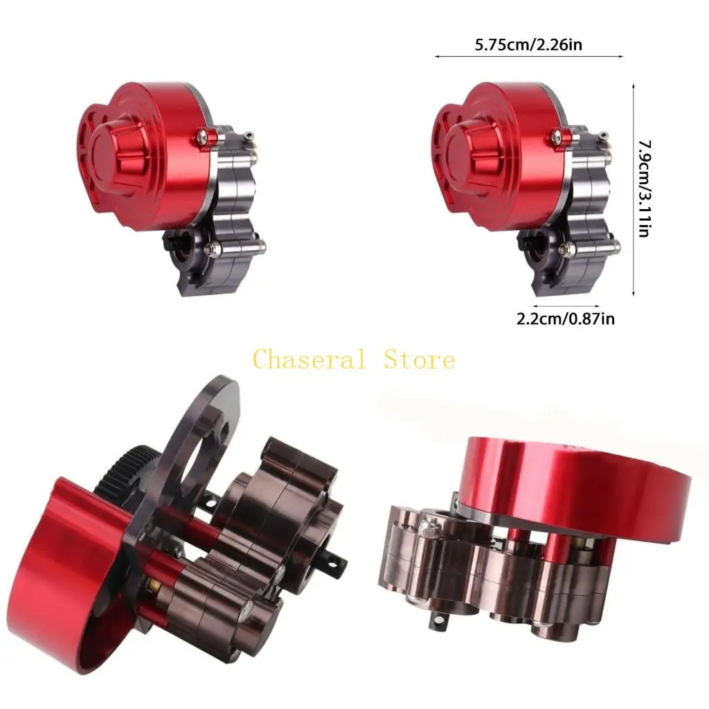 

E7CE Пылезащитные коробки передач Металлическая трансмиссия Подходит для гусеничного робота с дистанционным управлением 1/10