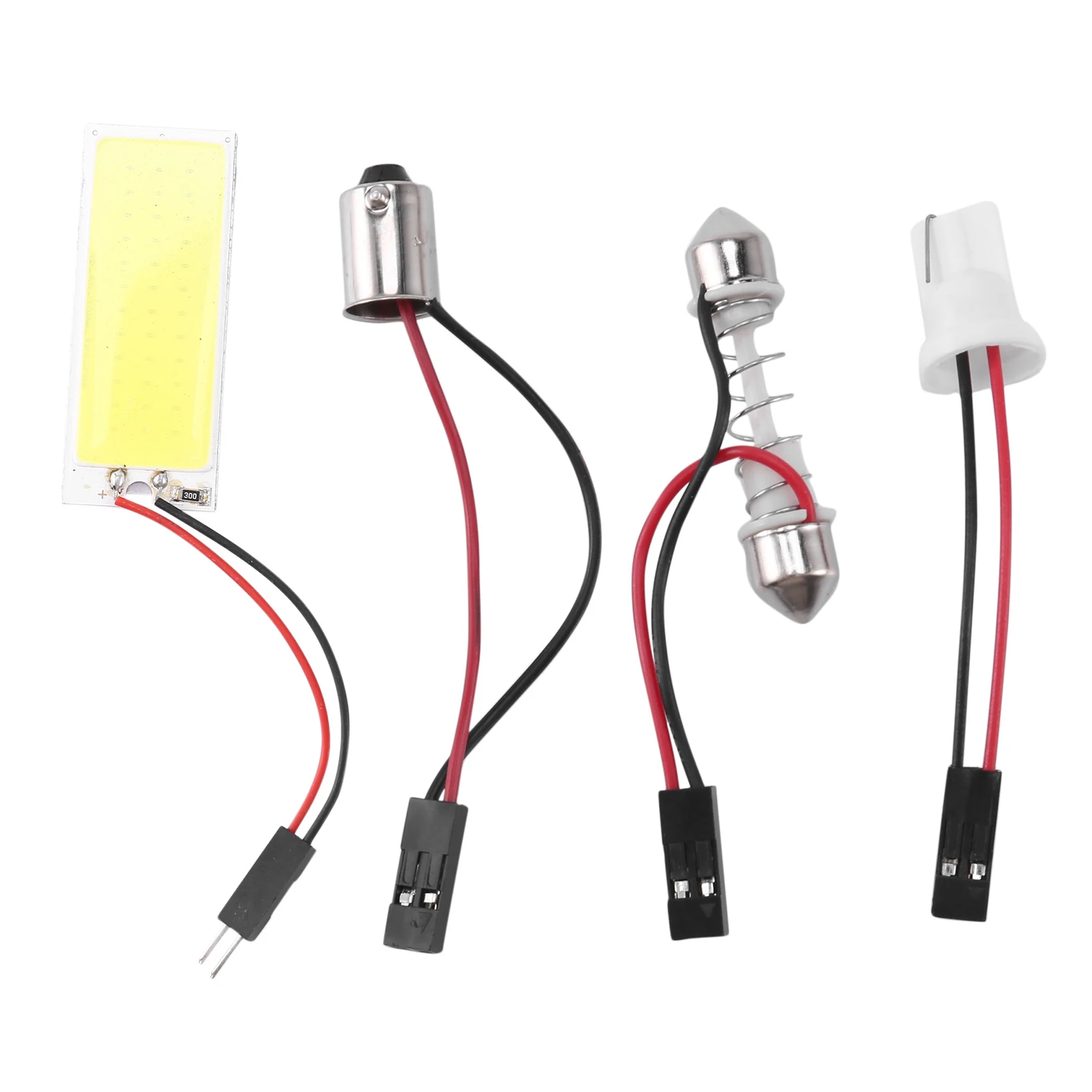 

ABLK T10 501 W5W BA9S Фестонный купол Интерьер 36 светодиодов COB Панель адаптера Лампочка DC12V Чистый белый