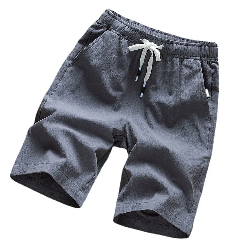 Shorts casuais de verão masculino, calça de praia, corrida esportiva curta, suéter reto masculino, na moda