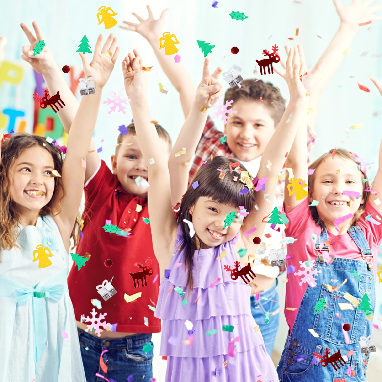 

100 G Christmas Decor Sequin Confetti Party Decorations Holiday Glitter Dining Table