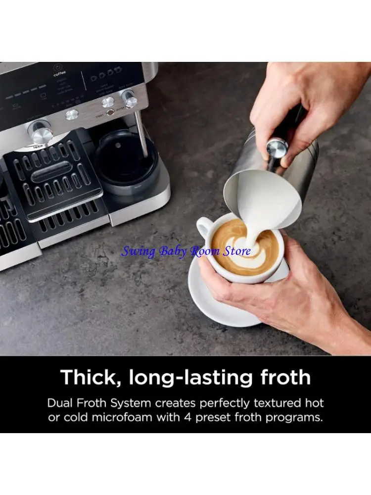 K1AD High Performances Milk Foam Cup Frother Whisk Replacement Part Stainless Steel Texture Suitable for Coffee Machines