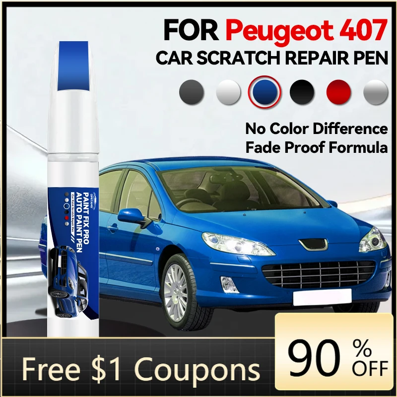 

Автомобильные инструменты и аксессуары для Peugeot 407: Карандаш для ремонта краски, средство для удаления царапин, DIY аксессуары для авто, черный, белый, серебристый, серый, B