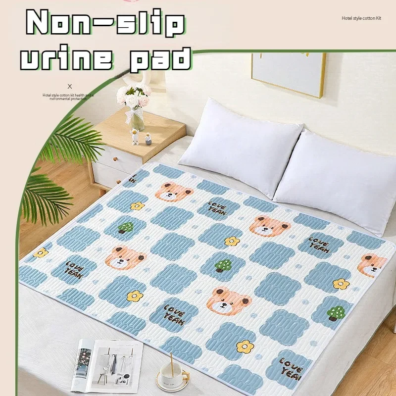 Waterproof Washable Mattress Urine Mat for Baby Toddlers Cartoon Bed Protector Diaper Bedding Urine Pads Cloth Breathable