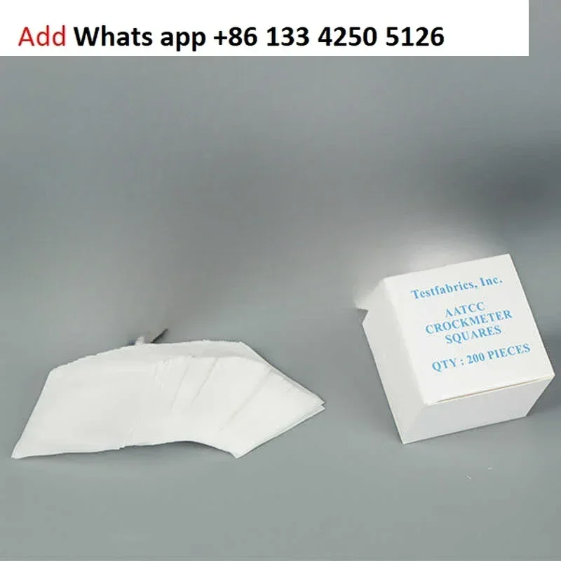 

Testfabrics white cotton friction cloth AATCC American standard small white cloth dry wet friction color fastness test