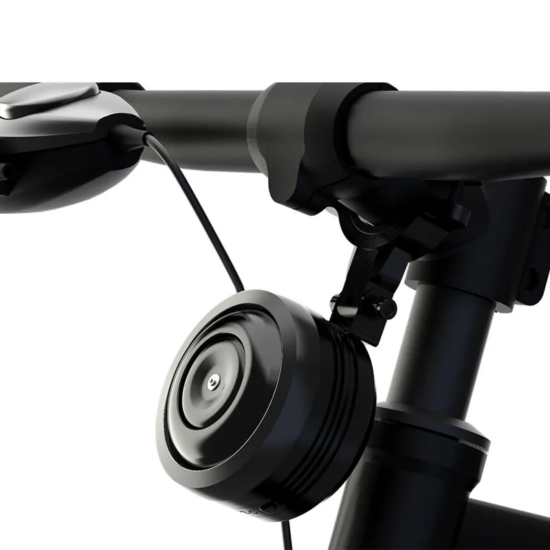 125dB USB Rechargeable Bicycle Electric Horn Anti-Theft Alarm with 2 Remote Controls, Alloy Housing for Bike E-Scooter