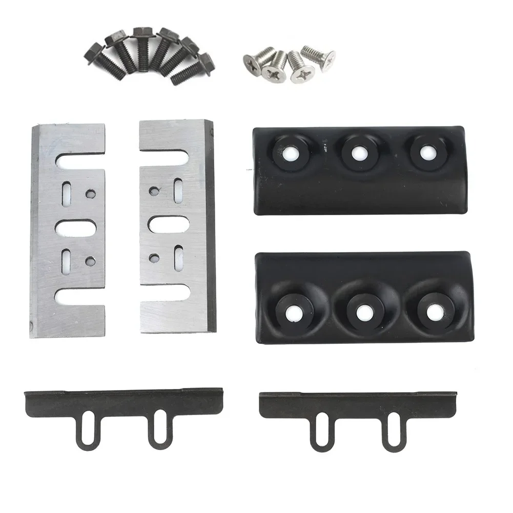 

16Pcs/Set HSS Electric Planer Blades+Planer Blade Clamp+Tableting+screws Outer Tableting Cover Binder Power Tool Accessories