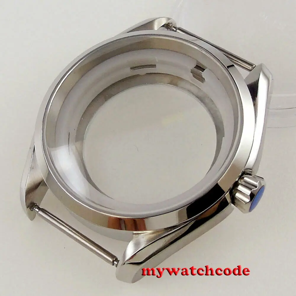 40mm 316L Steel Sapphire Glass Watch Case Fit Japan NH35 NH36 ETA 2824 MOVEMENT