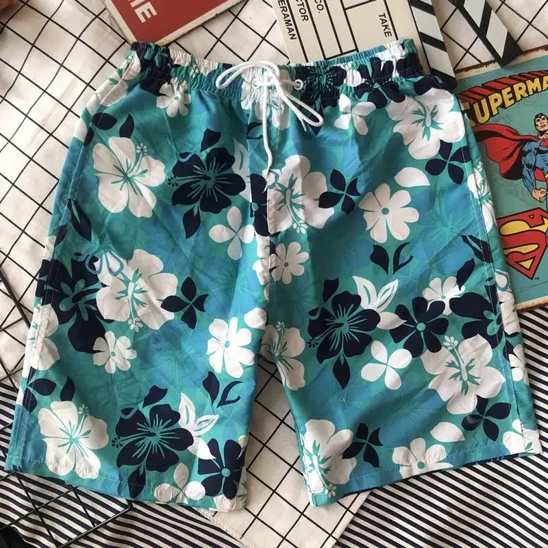 

Спортивные быстросохнущие мешковатые пляжные шорты с карманами на шнурке, мужские короткие брюки, свободные спортивные шорты для мужчин, широкие стильные шорты для бега