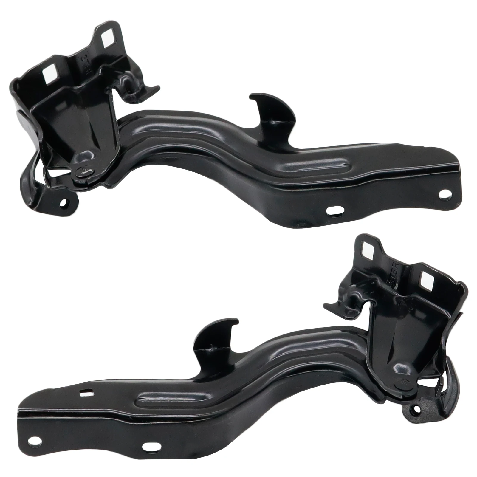 Set Pair 2Pcs Car Hood Hinges Driver Passenger Side for Nissan Altima 2013-2018 Sedan Left Right Suitable Replacement Black New