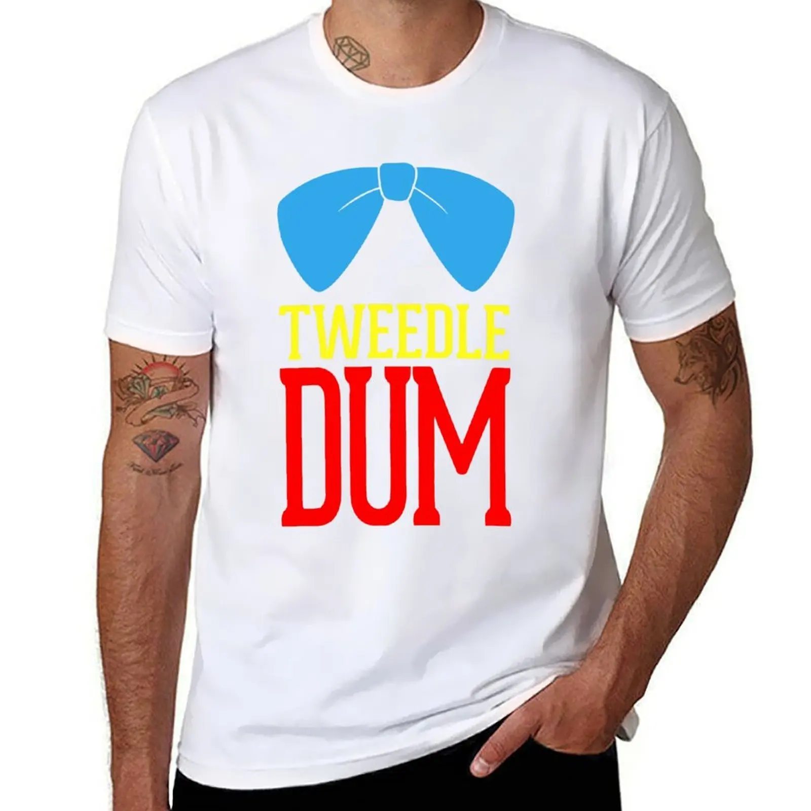 

Tweedle Dee and Tweedle Dum Matching Couples T-Shirt t shirts for man graphic vintage cotton t shirts man 100% T-Shirt