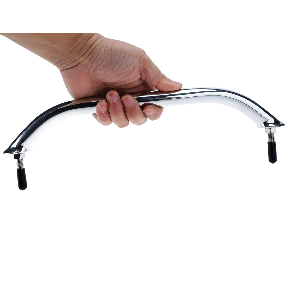 

Boat Handrail Grab Handle Polished Stainless Steel Round Tube - 8" Long Marine Grab Handle