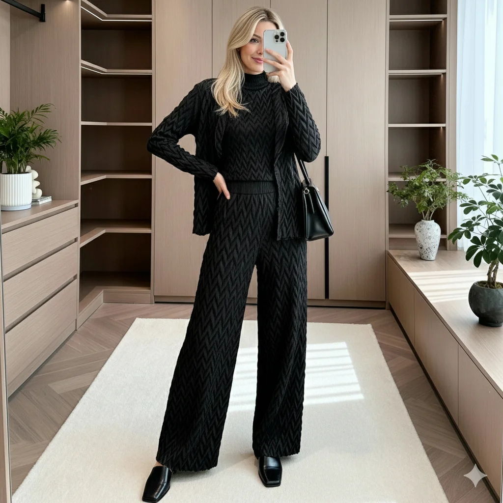 

Miyake плиссированный костюм 2026, новый модный стиль, плиссированный костюм в ромбовидной клетку, повседневные широкие брюки, состоящий из двух частей, темперамент, со складками