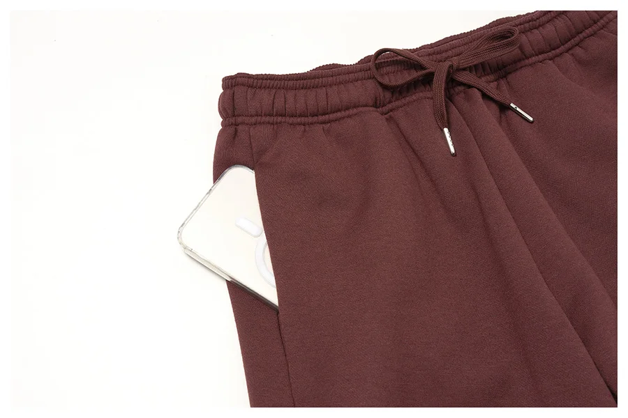 Neue Mode Damen Winter Fleece Pullover 2-teiliges Set Lässiger Kurzer Mantel mit Kapuze Reißverschluss Sport-Trainingsanzug Jogginghose Fitness-Set – Detail 38
