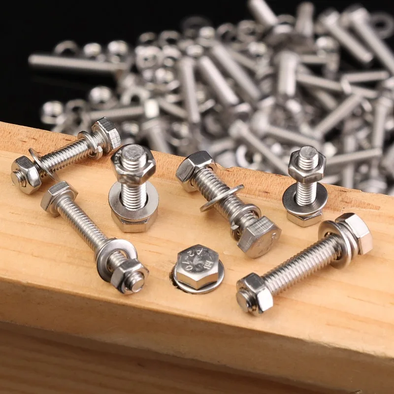 240 teile/schachtel Edelstahl Innensechskant Mutter Schrauben Sortiment Kit M4-M5 Schrauben Set Metallbearbeitung Befestigungen Home Hardware Werkzeuge