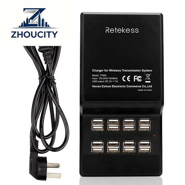 Wireless Tour Guide System 1 Transmitter 15 Receivers with 16 Port Charger Base for Tour Guide Simultaneous Translation Meeting