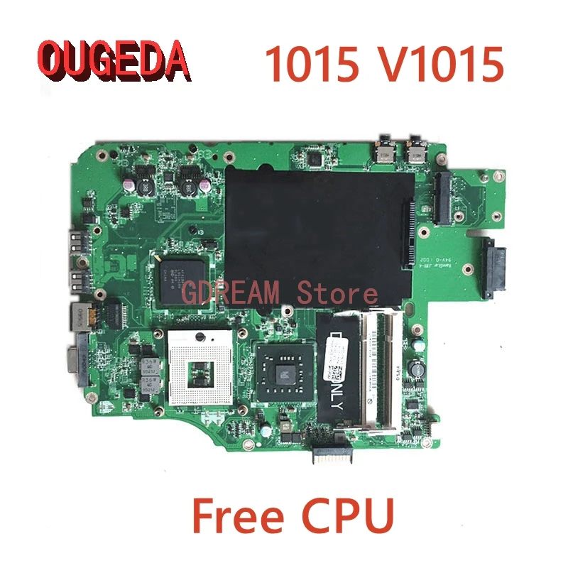 

OUGEDA CN-0YGD9H 0YGD9H DAVM9NMB6G0 Laptop motherboard For DELL Vostro 1015 V1015 Mainboard DDR2 GM45 free CPU Full Tested