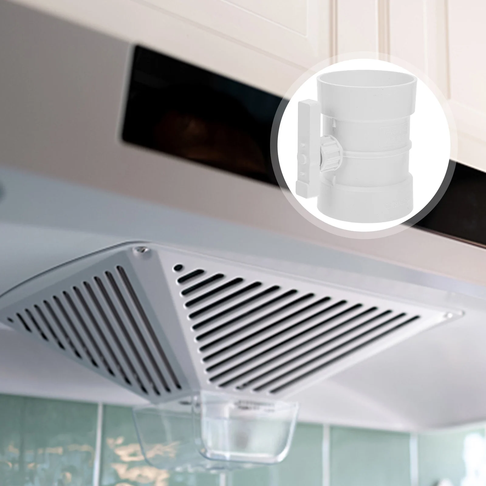 

Manual Volume Damper Airflow Regulation Backflow Prevention for Hvac Range Hood Ducts Easy Install Smooth Design